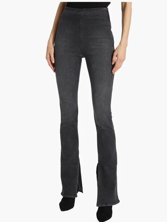 ♥️EB Denim High-Rise Stretch Split Hem Jeggings | Size M - Picture 3 of 10